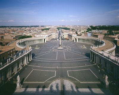 View of the Piazza by Gian Lorenzo Bernini